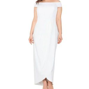 XSCAPE Plus Size Women's Tulip Hem Gown